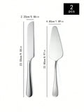 Axyaa Stainless Steel Spatula Set for Cakes, Breads & Pastries