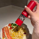 Axyaa Electric Salt Pepper Grinder Rechargeable Adjustable Coarseness One-Hand Operation RED