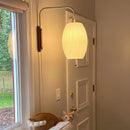Axyaa Japanese Style Pull-string Wall Lamp for Study Room and Bedroom