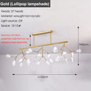 Axyaa Nordic Firefly Chandelier Black Gold Ceiling Lighting for Home, Dining, Stores