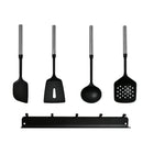 Axyaa Stainless Steel Handle Silicone Kitchenware Set, Non-Stick Utensils, Cooking Tools