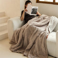 Axyaa Aerobic Rabbit Velvet Jacquard Double-Sided Blanket