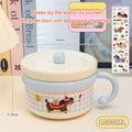Axyaa Kawaii Ramen Bowl Set: Stainless Steel Bowl with Lid, Spoon, Chopsticks
