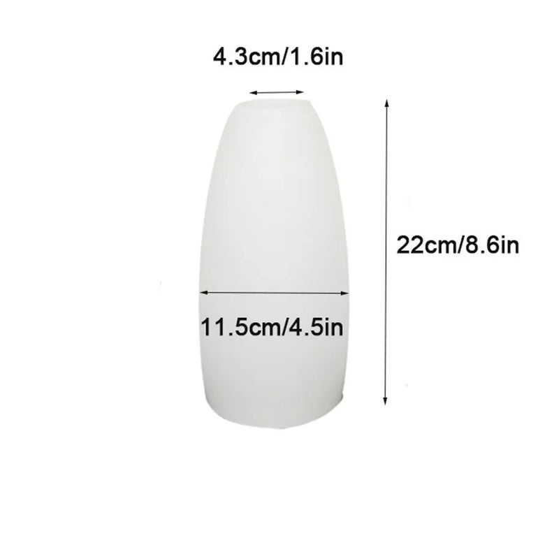 Axyaa Matte White Glass Shade for E26 E27 Pendant Light