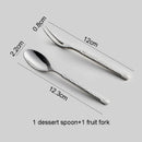 Axyaa Stainless Steel Stone Pattern Dinnerware Set Knife Fork Spoon Kitchen Tools