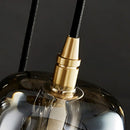 Axyaa Crystal Apple Copper Chandelier Pendant Lighting for Bedroom and Restaurant
