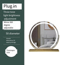 Axyaa Light-Up Vanity Mirror with Smart Touch Control, 3 Colors, 360° Rotation