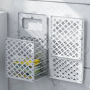 Axyaa Hollow Out Plastic Laundry Basket: Portable Wall-Mounted Clothes Storage & Bathroom Organizer