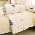 Axyaa Floral Print Quilted Comforter for Bed - Soft & Breathable Single/Double Size