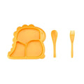 Axyaa Dinosaur Kids Tableware Set - Baby Feeding Bowl, Plates, Spoons, Forks