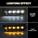 Axyaa LED DRL Daytime Running Lights for Toyota 4Runner 2003-2005 Dynamic Turn Signal