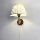 Axyaa Solid Wood Swing Arm Wall Lamp for Bedroom, Living Room, Study - Modern Rope Design