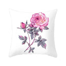 Axyaa Plant Flower Printed Pillow Case for Sofa & Home Decoration