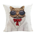 Axyaa Animal Clothes Cushion Cover – Cat Fox Bear Elephant Pillowcase