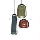 Axyaa Glass LED Pendant Lights: Nordic Industrial Hanging Lights for Kitchen, Bedroom, and Kids' Room