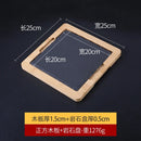 Axyaa Cheese Slate Flat Plate Stone Arrangement Western Dish for Japanese and Korean Cuisine