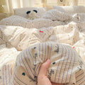 Axyaa Cloud Comfort Double-Layer Yarn Mattress Set, Cream Wind, Super Soft-Kapok Kit