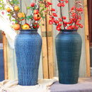 Axyaa Ins Style Ceramic Floor Vase for Home Decor & Living Room Art
