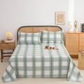 Axyaa Coarse Cloth Bed Sheet Queen Size Soft 100% Cotton Durable Breathable Naked Sleep