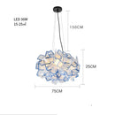 Axyaa Petal LED Pendant Lamp Modern Minimalist Bedroom Hanging Light