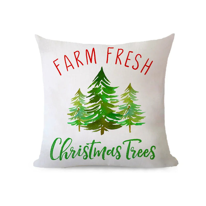 Axyaa Christmas Cushion Covers 45x45 - Modern Home Decor Pillowcases for Sofa, Couch, Bed