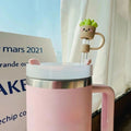Axyaa Silicone Straw Toppers for Stanley Cup 40 oz Tumbler - Cute Kawaii Straw Covers