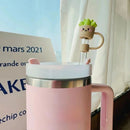 Axyaa Silicone Straw Toppers for Stanley Cup 40 oz Tumbler - Cute Kawaii Straw Covers