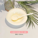 Axyaa Wave Shaped Salad Bowl Saucer, Cream Color, Dishwasher Safe