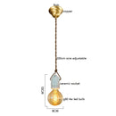 Axyaa Japanese Ceramic LED Pendant Light: Vintage Style for Bedroom or Living Room