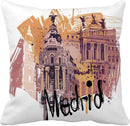 Axyaa Manga Anime Cute Expression Woman Face Pillow Cover 45x45cm Home Decor