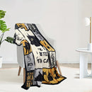 Axyaa Cats Love You Fleece Throw Blanket - Soft & Cozy for Cuddling with Your Feline.