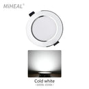 Axyaa LED Downlight: 5W-15W Three-color Dimmable Recessed Ceiling Spotlight