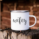 Axyaa Enamel Couples Mugs for Outdoor Coffee, Travel, and Bonfires
