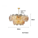 Axyaa Glass Collection Chandelier Hanging Lamp Dimmable Suspension Luminaire