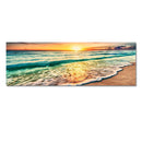 Axyaa Beach Sunset Canvas Wall Art for Aesthetic Living Room Decor