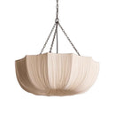 Axyaa Modern Fabric Chandelier for Living Room Bedroom Dining Farmhouse