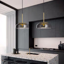 Axyaa Nordic Glass Pendant Light - Modern LED Dining and Bar Lighting