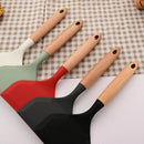 Axyaa Silicone Spatula Turner for Non-stick Omelets Pan Cooking