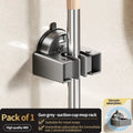 Axyaa Wall-Mounted Mop Rack & Broom Hook Clip for Bathroom & Kitchen Storage