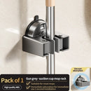 Axyaa Wall-Mounted Mop Rack & Broom Hook Clip for Bathroom & Kitchen Storage