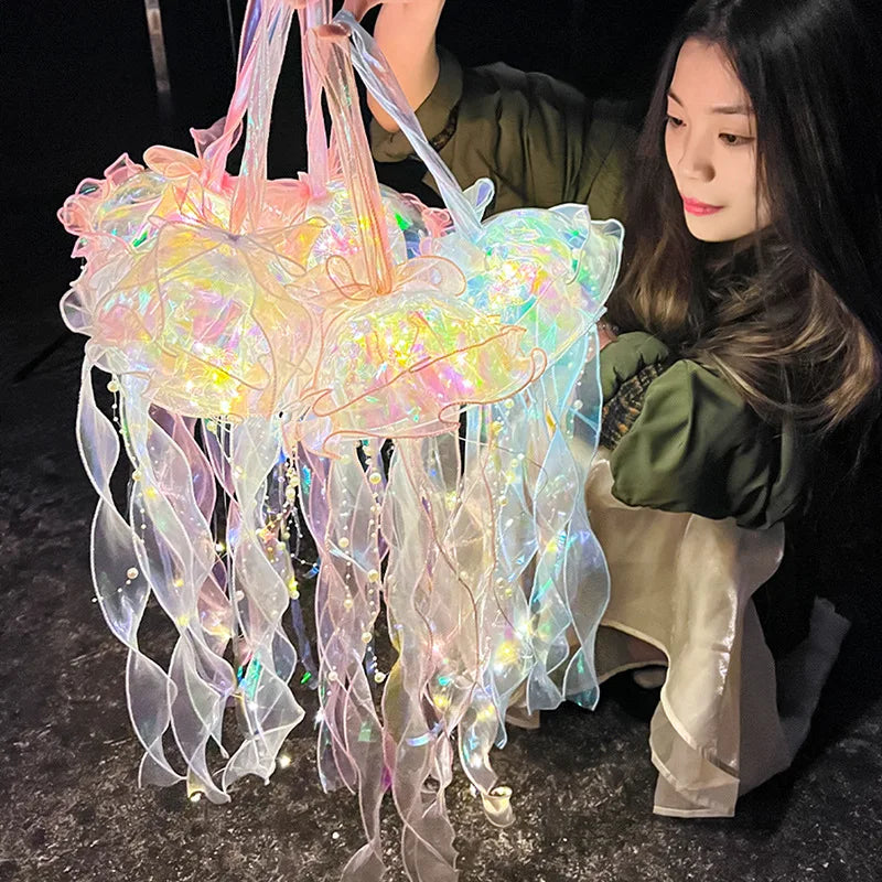 Axya LED Jellyfish Lantern: Under the Sea Party Decor & Mermaid Theme Celebration