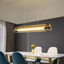 Axyaa Amber Glass LED Chandelier Dining Table Pendant Light