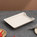 Axyaa Wheat Straw BBQ Tray: Large Capacity, Korean Style Dining Tray