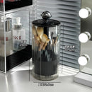 Axyaa Makeup Brush Holder with Dustproof Lid - Vanity Organizer for Cosmetic Storage