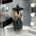Axyaa Makeup Brush Holder with Dustproof Lid - Cosmetic Organizer for Vanity