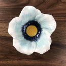 Axyaa Blue Flower Ceramic Coffee Cup and Saucer Set - Exquisite Breakfast Mug and Bowl