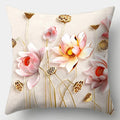 Axyaa Retro Flowers Pillowcase 45cmX45cm Square Sofa Cushion Cover