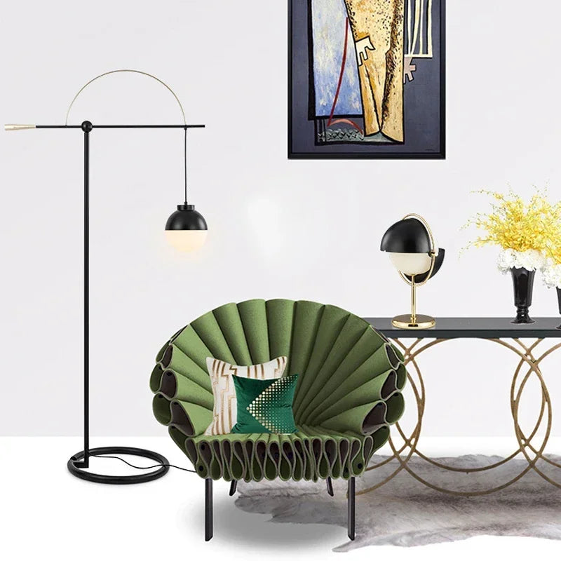 Axyaa Nordic LED Floor Lamp Stylish for Modern Family Living Room & Bedroom