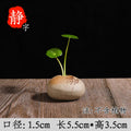 Axyaa Zen Stone Ceramic Vase Planter for Living Room Table & Pothos