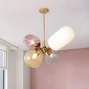 Axyaa Glass Balloon LED Chandelier for Children's Room, Modern Nordic Design